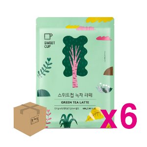 [스위트 컵] 녹차라떼 파우더 500g 6개 / 박스
